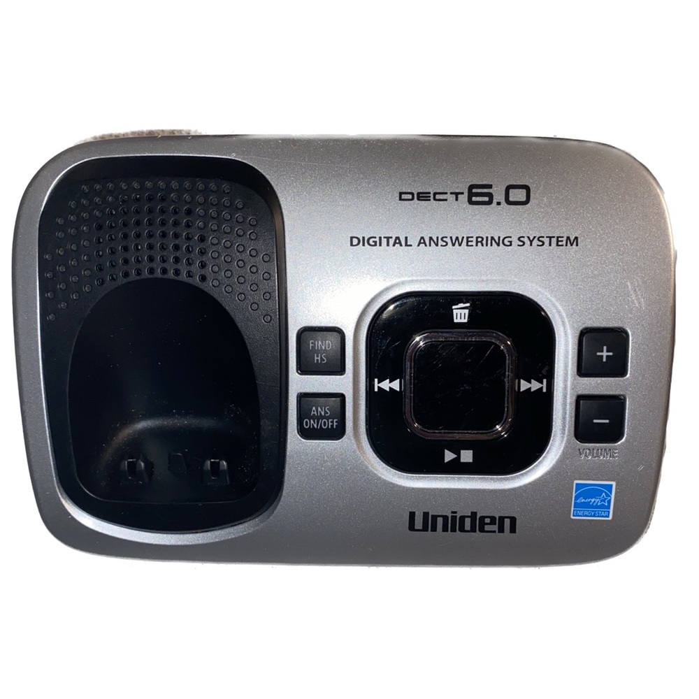 Uniden D1780 DECT 6.0 Cordless Handset Telephone BASE+Digital Answering Machine